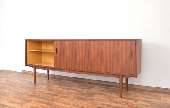 Image 1 of Mid-Century Swedish Teak Sideboard Model Trio By Nils Jonsson For Hugo Troeds, 1960S.