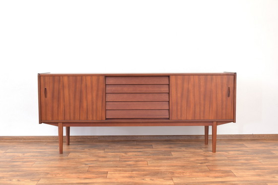 Image 1 of Mid-Century Swedish Teak Sideboard Model Trio By Nils Jonsson For Hugo Troeds, 1960S.