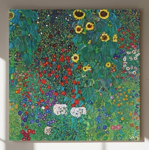 Gustav Klimt - Jardin de campagne avec tournesols