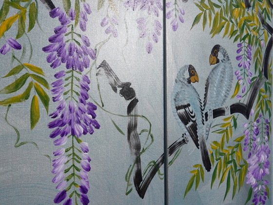 Image 1 of Japanese Wisteria J359 Painting