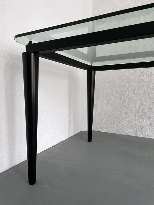 Glass Dining Table - Le Corbusier Design For Cassina (1990S)