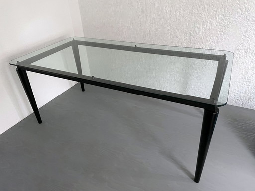 Glass Dining Table - Le Corbusier Design For Cassina (1990S)