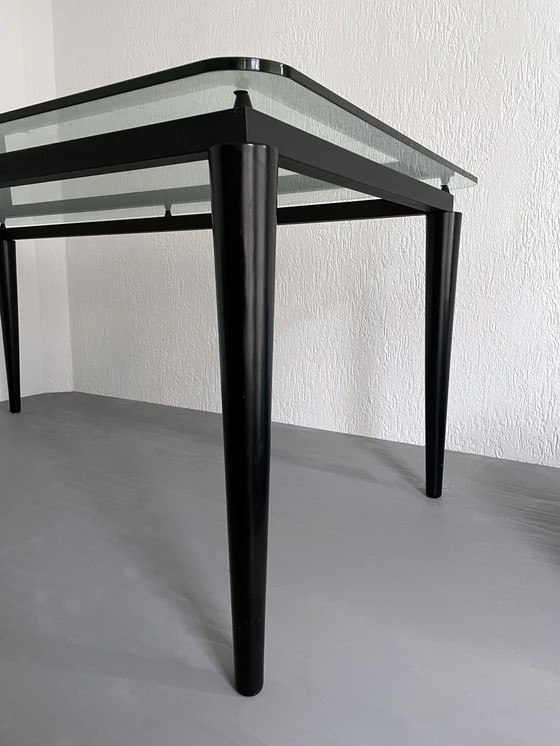 Image 1 of Tavolo da pranzo in vetro – Design di Le Corbusier per Cassina (anni '90)