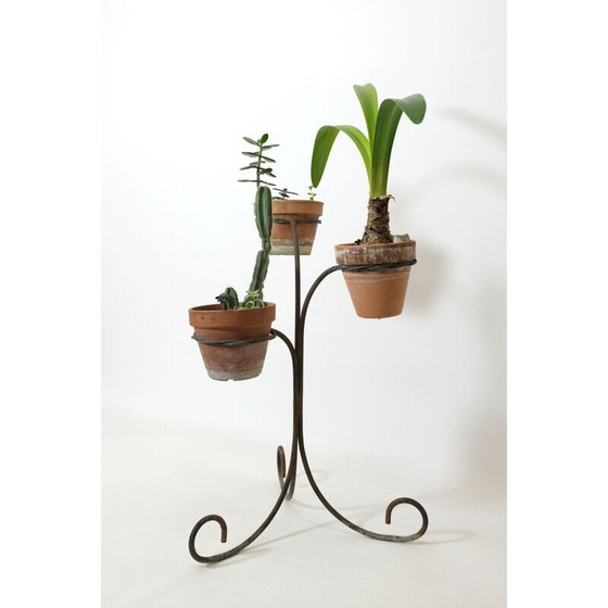 Image 1 of Fioriera vintage in metallo a 3 livelli