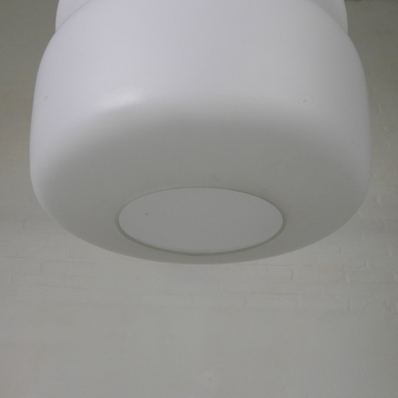 Image 1 of Vintage Pendant Lamp With Opaline Glass Bulb, 1960s