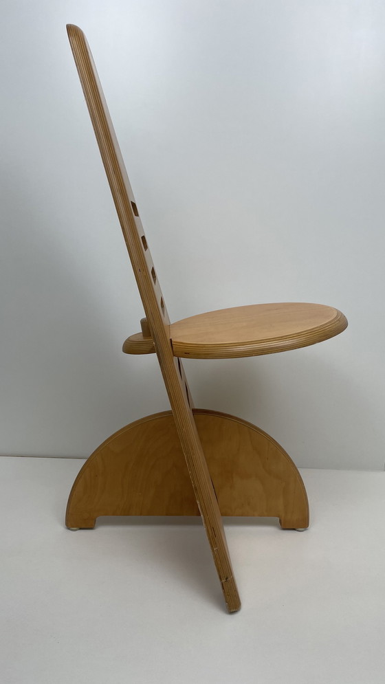 Image 1 of Lundi Sit Gijs Boelaars for Lundia wooden chair adjustable