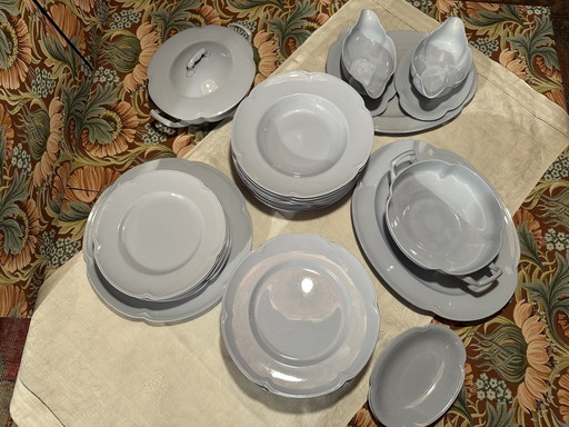 31 Piece Gray Dawn Blue Johnson Bros. England