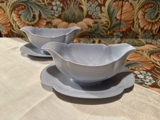 Image 1 of 31 Piece Gray Dawn Blue Johnson Bros. England