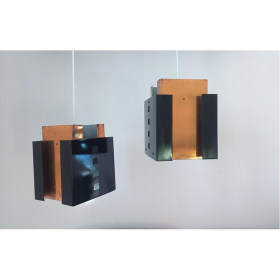 Image 1 of Pair of vintage  Pendants, Mid Century Denmark 1970s