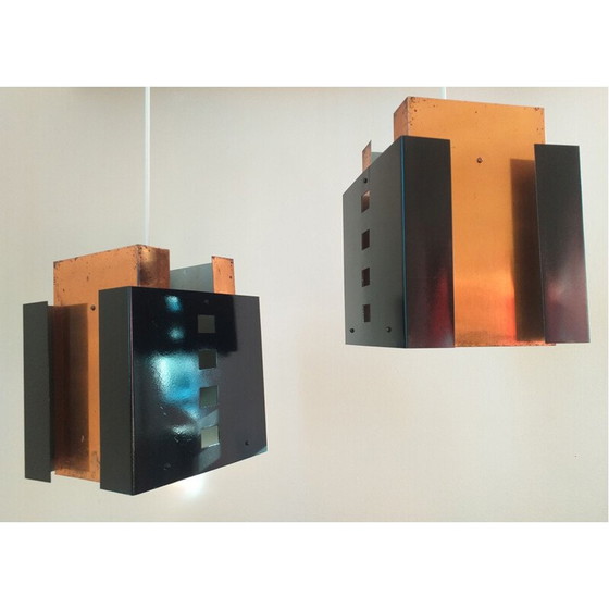 Image 1 of Pair of vintage  Pendants, Mid Century Denmark 1970s