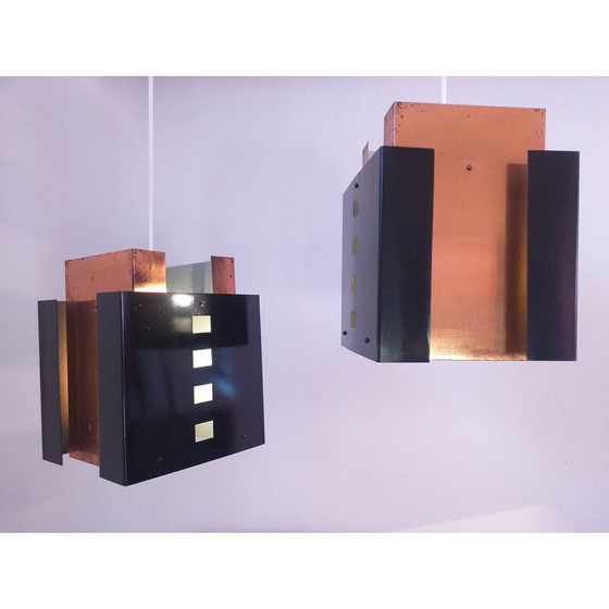Image 1 of Pair of vintage  Pendants, Mid Century Denmark 1970s