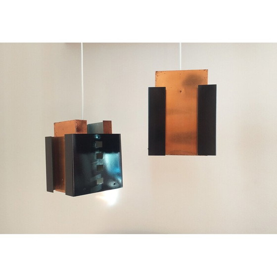 Image 1 of Pair of vintage  Pendants, Mid Century Denmark 1970s