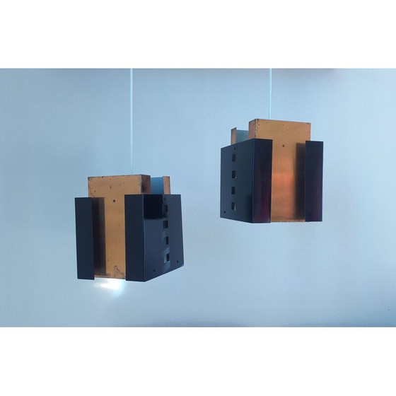 Image 1 of Pair of vintage  Pendants, Mid Century Denmark 1970s