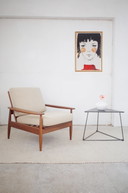Fauteuil vintage retapissé