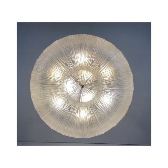 Image 1 of Vintage Murano glass chandelier 1950s