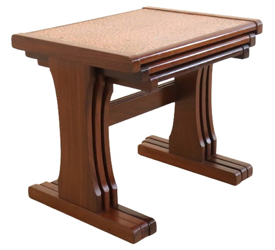 Image 1 of Tavolini impilabili in rame mimiset &#39;Birstall&#39; vintage