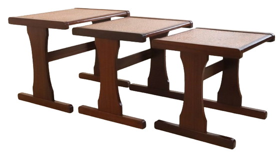 Image 1 of Tavolini impilabili in rame mimiset &#39;Birstall&#39; vintage