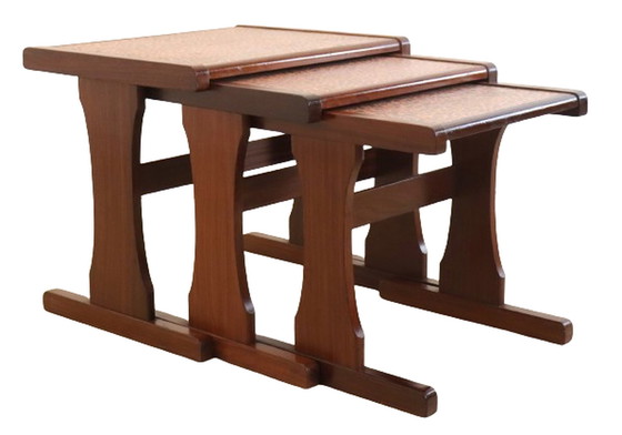 Image 1 of Tavolini impilabili in rame mimiset &#39;Birstall&#39; vintage