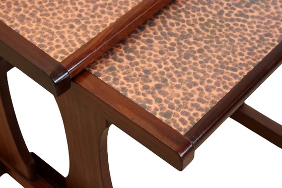 Image 1 of Tavolini impilabili in rame mimiset &#39;Birstall&#39; vintage