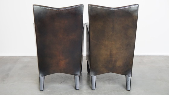 Image 1 of 4 X Sheep Leather Design Dining Chair By Bart Van Bekhoven