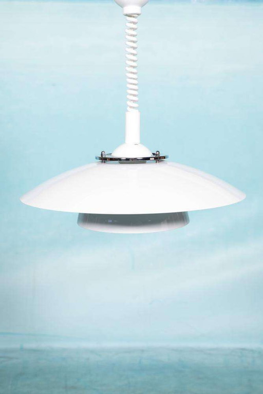 Vintage Scandinavian shell lamp 60s70s Nordic pendant lamp