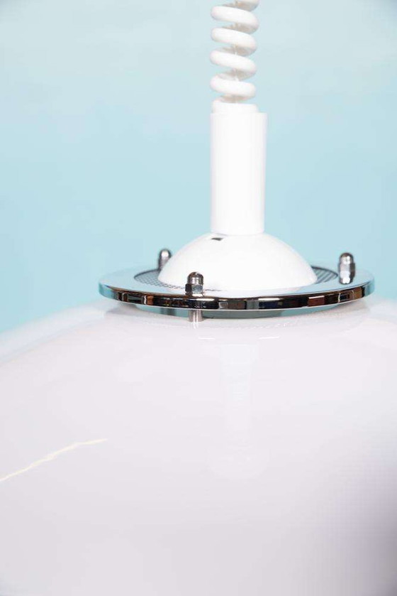 Image 1 of Lampe coquille scandinave vintage 60s70s Lampe pendante nordique