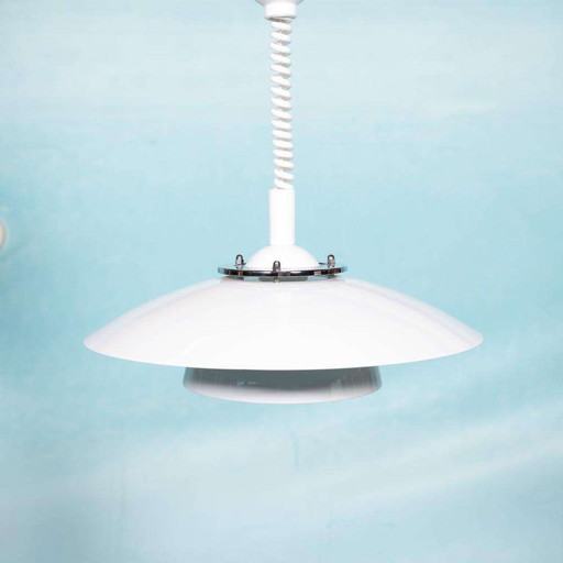 Vintage Scandinavian shell lamp 60s70s Nordic pendant lamp