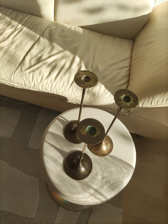 Image 1 of Max Bruël For Torben Orskov Vintage Candlestick Model Hi-Fi In Solid Brass