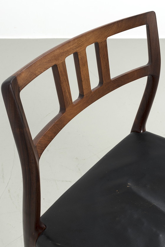 Image 1 of J.L. Møller Møbelfabrik Modèle 79 chaise de Niels Møller