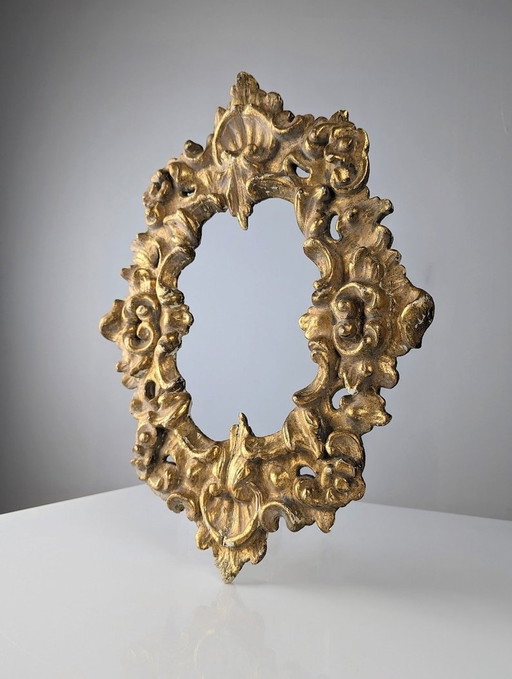 Antique Gilt Stuccoed Wood Frame