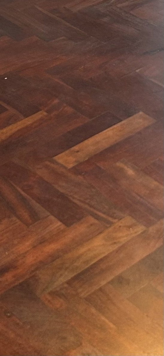 Image 1 of Round Dining Table Herringbone