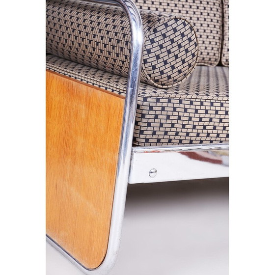 Image 1 of Vintage grey Bauhaus sofa by Hynek Gottwald, 1930s