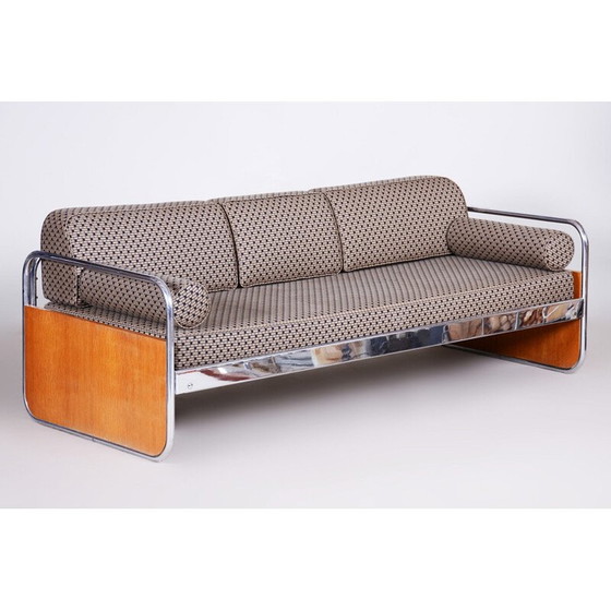 Image 1 of Vintage grey Bauhaus sofa by Hynek Gottwald, 1930s
