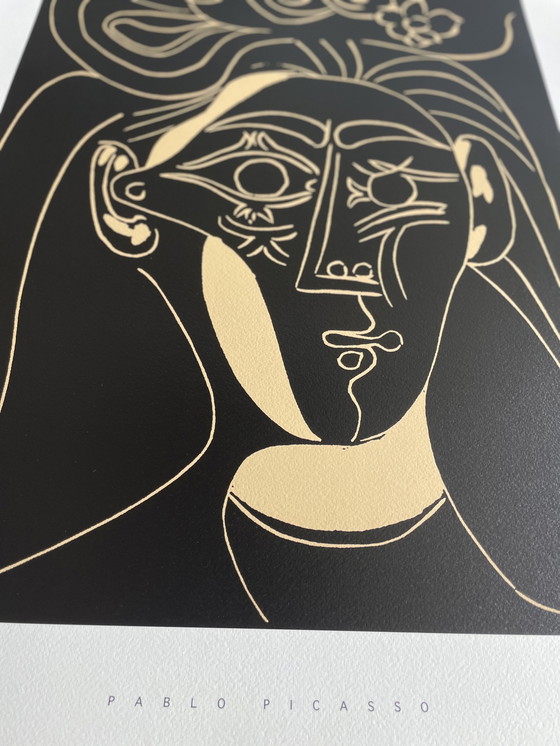 Image 1 of Pablo Picasso (1881-1973), Femme Au Chapeau Fleuri,1962, Succession Pablo Picasso 1999, SOFAM Belgique, Printed in Italy