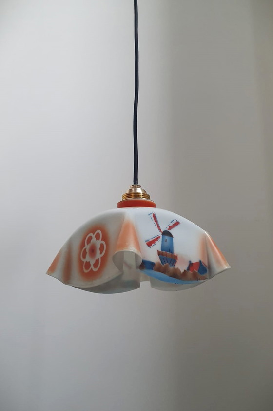 Image 1 of Art deco handkerchief lamp