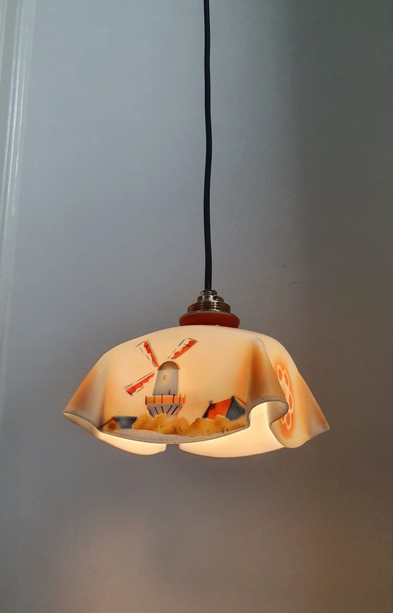 Image 1 of Lampe mouchoir art déco