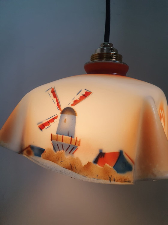 Image 1 of Art deco handkerchief lamp