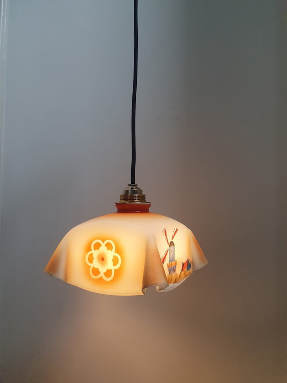 Image 1 of Art deco handkerchief lamp