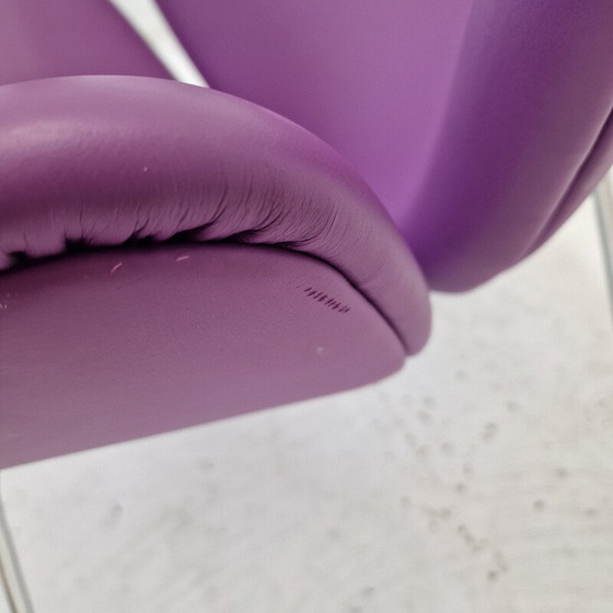 Image 1 of Sedia vintage "Orange Slice" in acciaio cromato e pelle di Pierre Paulin per Artifort, 1980