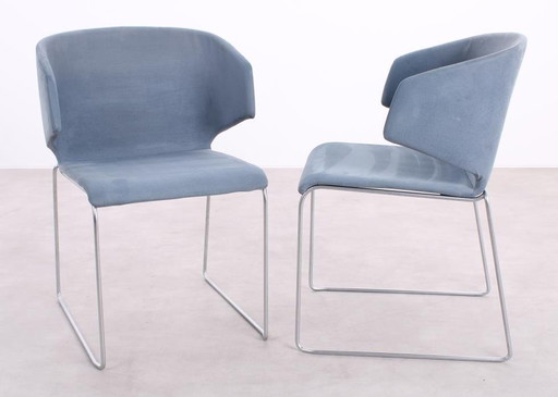 2X Casala Carma Chair Blue