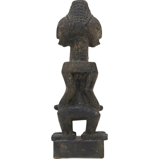 Image 1 of Vintage African-inspired ceramic statue, 1960
