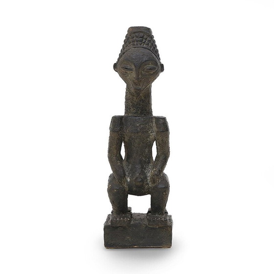 Image 1 of Vintage African-inspired ceramic statue, 1960