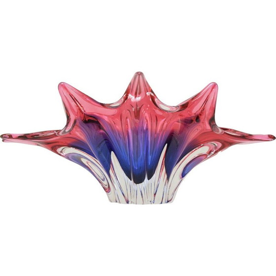 Image 1 of Vintage glass bowl by Josef Hospodka for Chribska, Czechoslovakia 1960