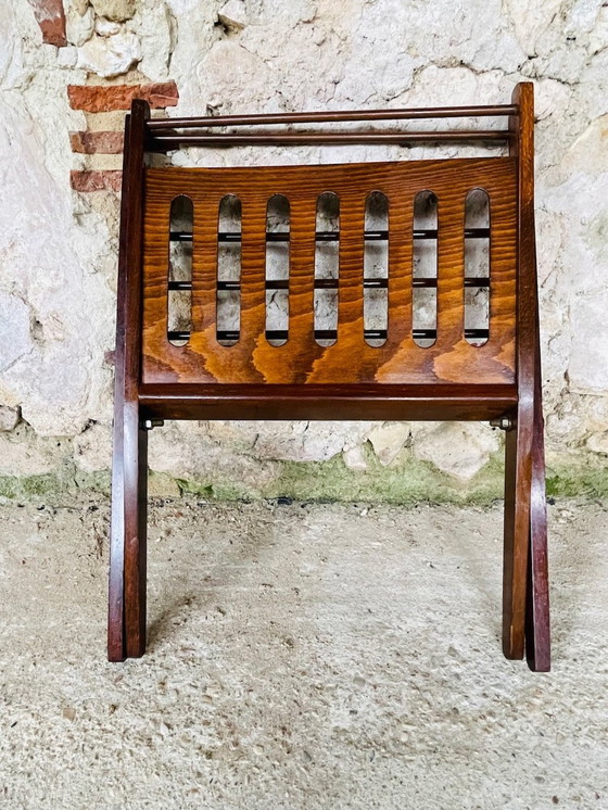 Image 1 of Mid-Century, Vintage, Folding Magazine Rack, Cees Braackman, Circa 1960'S