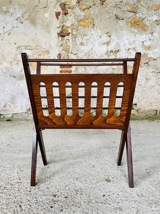 Image 1 of Mid-Century, Vintage, Folding Magazine Rack, Cees Braackman, Circa 1960'S
