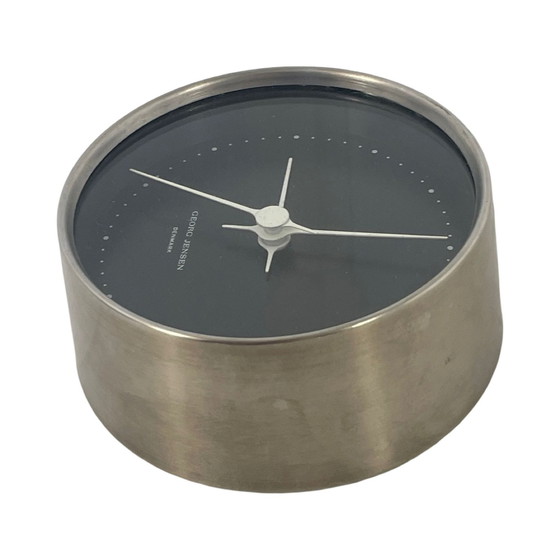 Image 1 of Henning Koppel For Georg Jensen - Wall Mounted Clock - Working On Battery - Stainless Steel - Ø10Cm