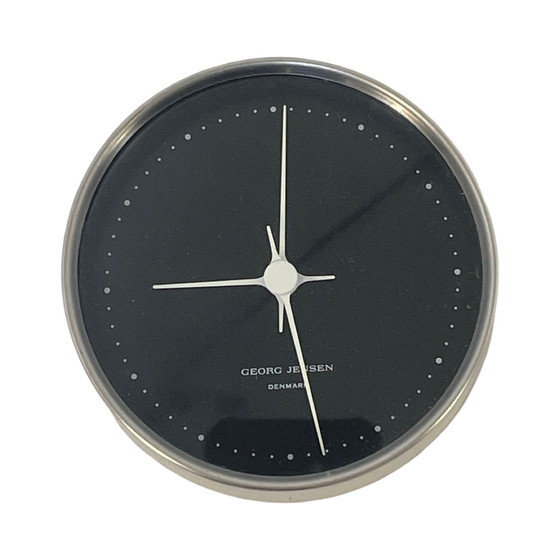 Image 1 of Henning Koppel For Georg Jensen - Horloge murale - Fonctionne sur pile - Acier inoxydable - Ø10Cm