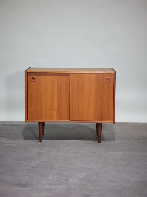 Cabinet with sliding doors Danish teak