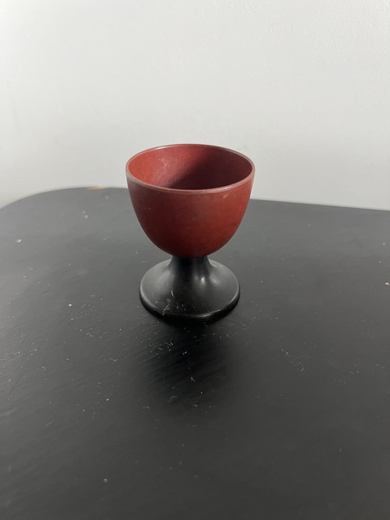 Image 1 of Set d'oeufs vintage en bakélite avec fusée à sel