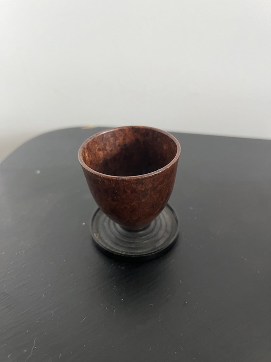 Image 1 of Set d'oeufs vintage en bakélite avec fusée à sel